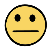 Die Abbildung zeigt einen gelben Smiley. Dem Smiley gefällt etwas nicht.