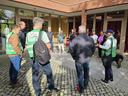 Der Ortsteilspaziergang in Diepensee begann und endete vor dem Dorfgemeinschaftshaus.