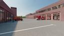 Hauptfeuerwache - Betriebshof - Visualisierung: S&P Sahlmann Potsdam GmbH, Architekten und Ingenieure