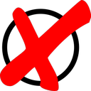 Kreuz bei der Wahl