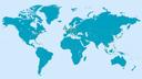 Worldmap with Lufthansa Technik Locations