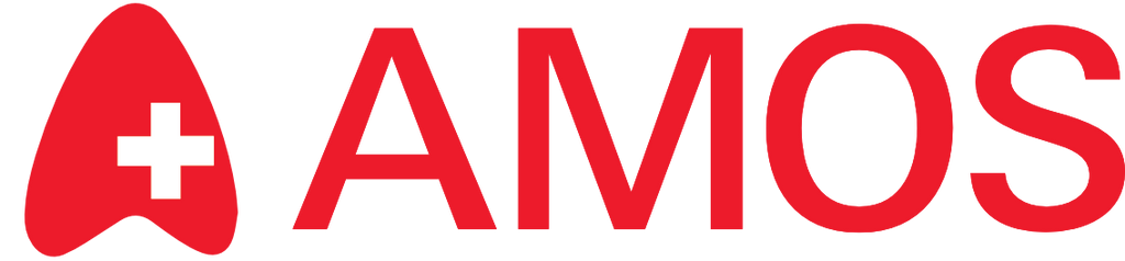 AMOS Logo red and white