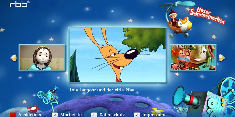 HbbTV App Sandmann, 970/485 HbbTV App Sandmann