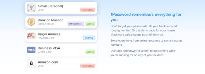 Screenshot 1Password