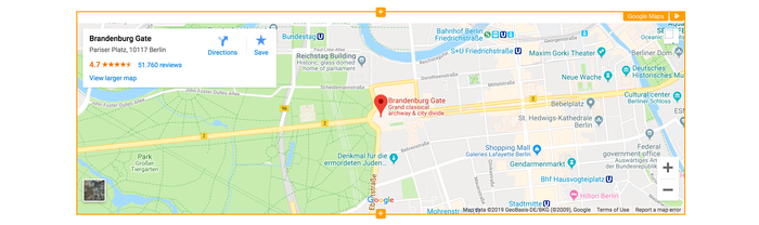 i google maps widget screenshot
