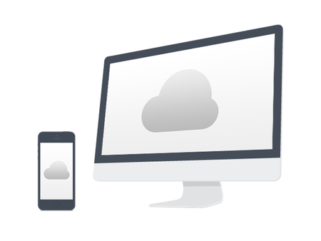 cloud laptop template