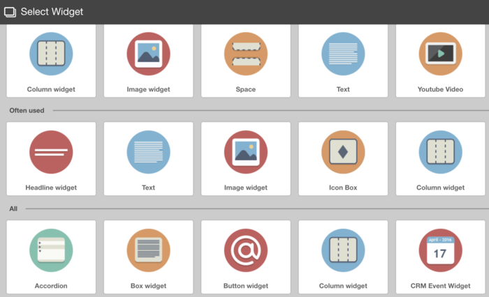 Widgets