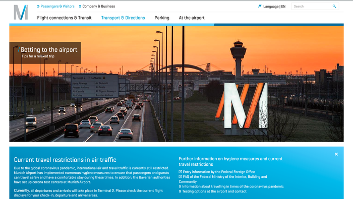 munich airport screenshot