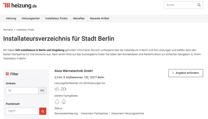 viessmann installateur