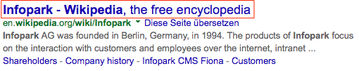 seitentitel wikipedia seo optimiert google
