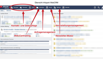 screenshot infopark webcrm