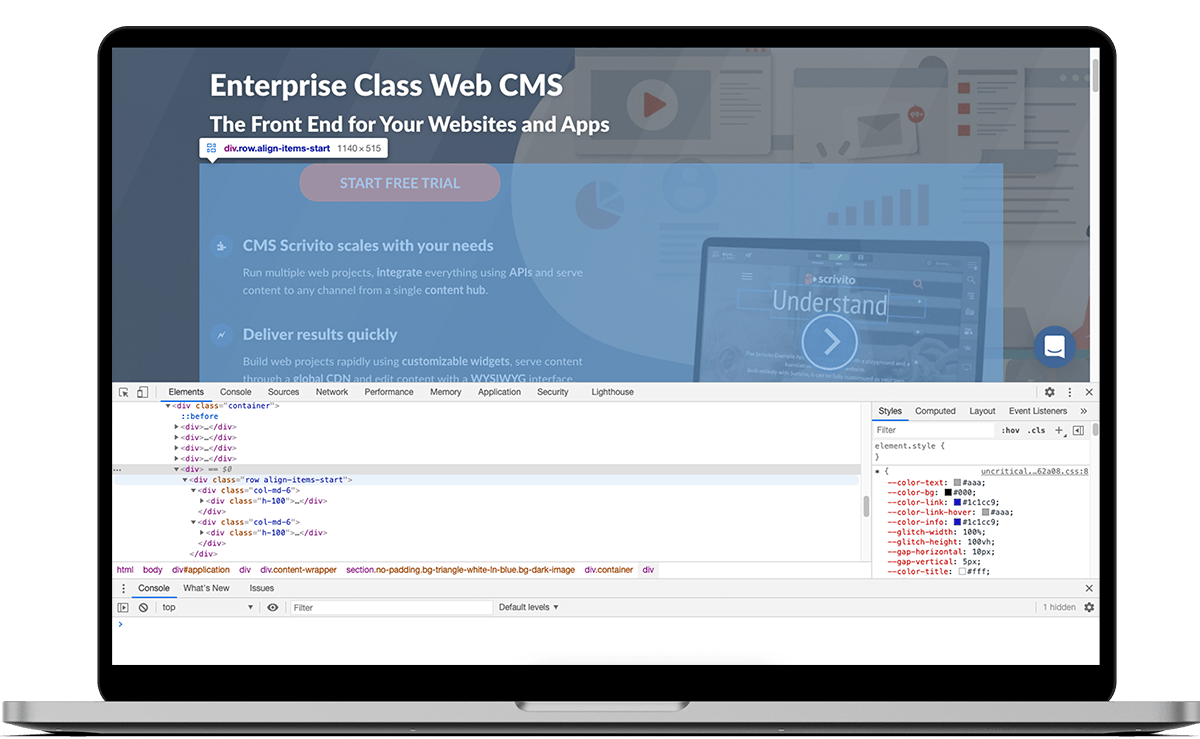Technologies of the Content Management System Scrivito CMS | Scrivito